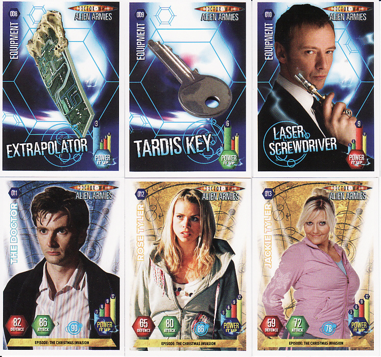 Assorted Doctor Who ALIEN ARMIES Cards 